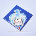 2016 custom hot selling Chinese Peking opera makeups style tin plate fridge magnets for souvenir